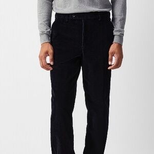 Men Corduroy Pants by BERTINI -BLACK -Size 34 NWOT
